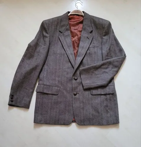 blazer lã cinza elle et lui tam 50