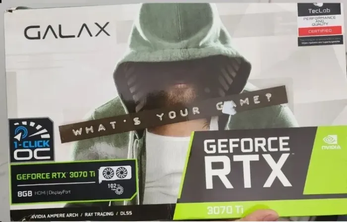 VENDO PLACA DE VIDEO GEFORCE RTX 3070TI 8GB GALAX