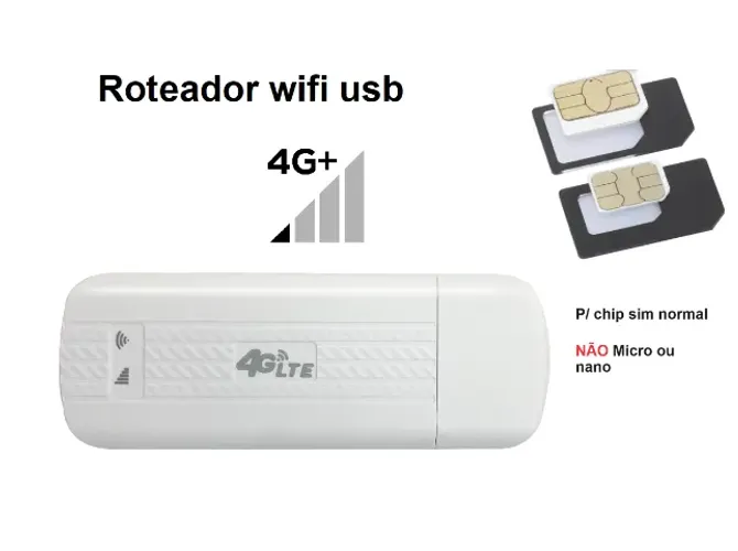 R$ 120,00 - Roteador 4g Wifi dongle usb carro uber 150mbps R$ 120,00 (LEIA o anuncio)