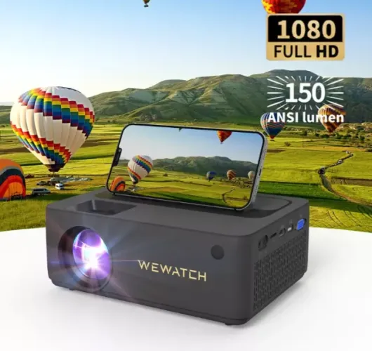 Projetor V10 Pro 1080p Espelhamento Wifi Vga Hdmi
