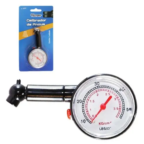 Calibrador Medidor De Pressão P/pneu 10cm 2747