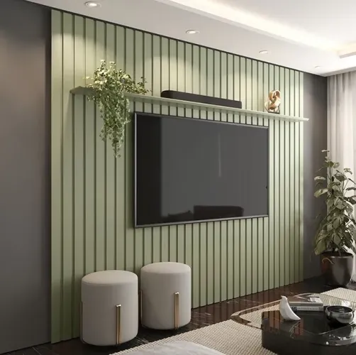 Painel Ripado TV até 75? Menta tt43