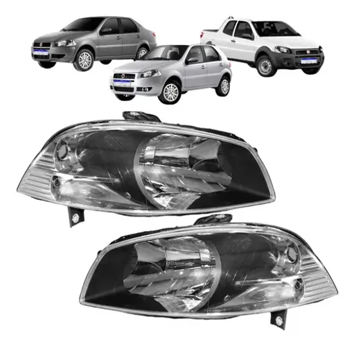 Farol Fiat Palio 2008 2009 2010 2011 2012 Dianteiro Novo