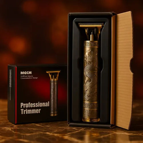 Máquina de cortar cabelo e barba Profissional T9 - Recarregável