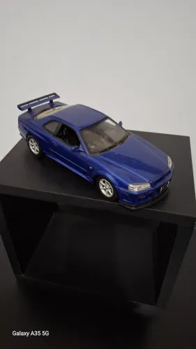 Miniatura Nissan Skyline R34 Azul