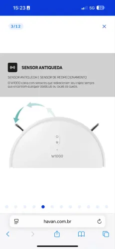 Aspirador De Pó Robô Wap Com Mapeamento Robot W1000 - Bivolt