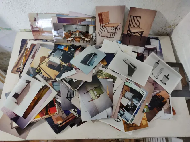 Lote de Fotos de Cadeiras, Mesas, e outras Peças de Móveis - Mais de 300 fotos