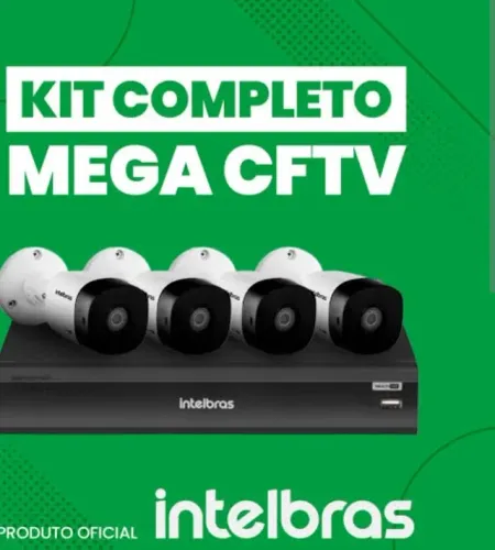 Camera de segurança, cerca elétrica, concertina