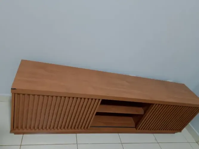 Rack Ripado 100% MDF Novo 1,80m 2 portas Deslizantes - Direto da fabrica 