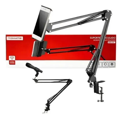 Suporte Articulado para Celular, Tablet, Microfone 35cm Tomate MTG-126 - Loja Coimbra