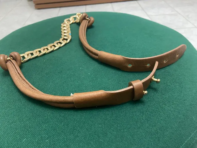 Cinto de couro / dourado Brooksfield