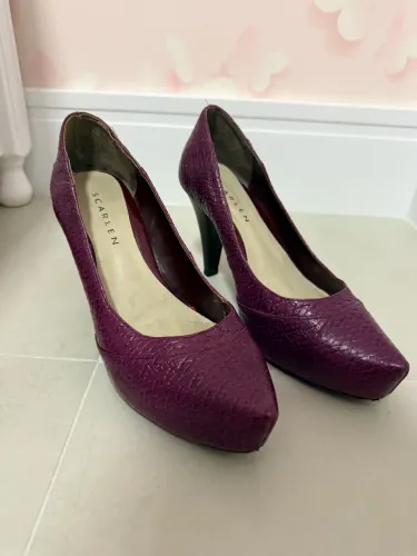 Sapato Scarlen roxo tamanho 38 meia pata