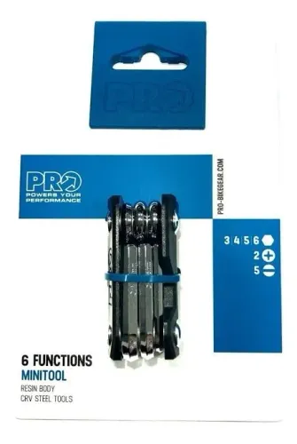 Chave Mini Tool 6 Funções PRO Bike Gear - Ciclismo