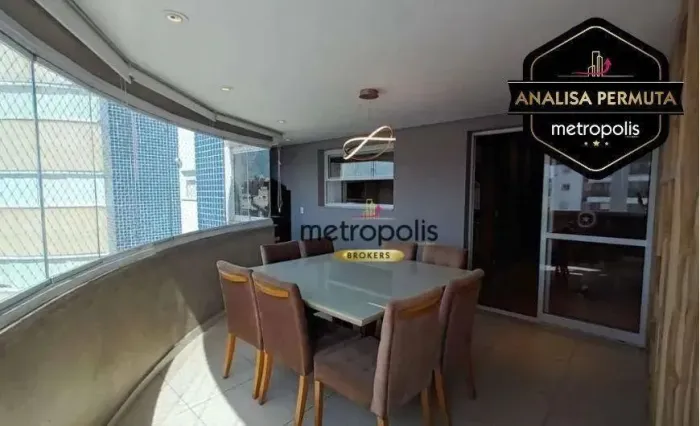 Apartamento à venda, 126 m² por R$ 1.400.000,00 - Vila Scarpelli - Santo André/SP