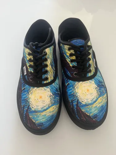 Tênis Casual Unissex Noite Estrelada Arte Van Gogh