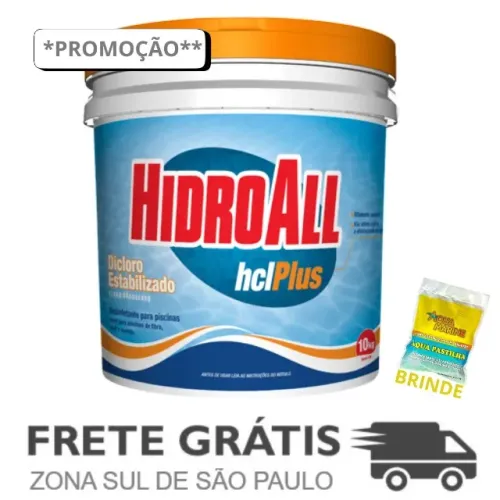 Balde de Cloro 10 KG - Estabilizado Granulado - HCL Plus HidroAll