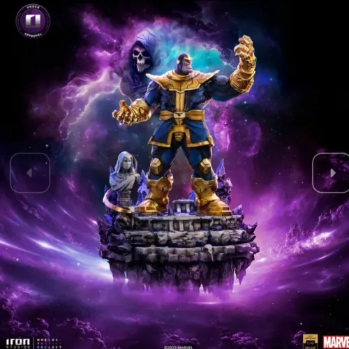 Diorama Thanos Deluxe Iron Studios Infinity Gauntlet