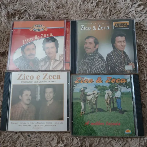 cds Zico e Zeca  04 unidades 