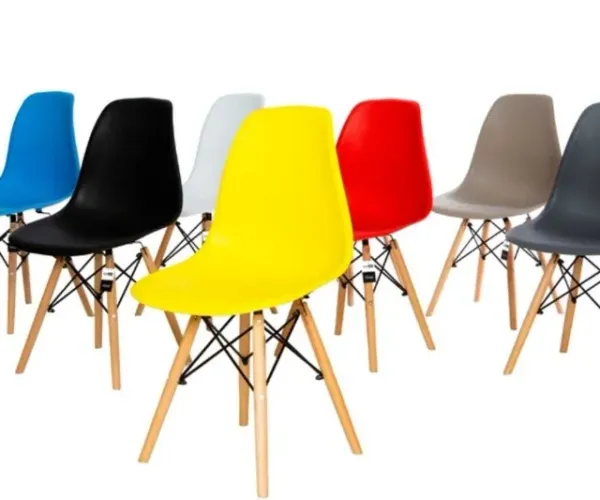 Cadeira Eames Adulto Base Madeira (FAZEMOS ENTREGA DF E ENTORNO)