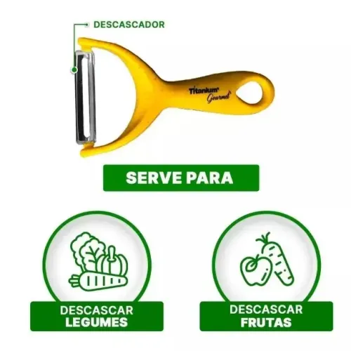 KIT FACAS PREMIUM 6 PEÇAS AMARELA