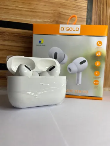 Fone de Ouvido Bluetooth Branco FN-BA3 Wireless A?Gold an1
