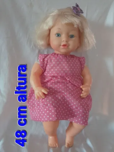 Boneca antiga importada 48 cm altura 