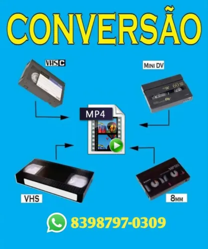 Digitalizamos Tudo Das Suas Fitinhas Para Sistemas Atuais. Leia a Descrição Desse Anuncio<