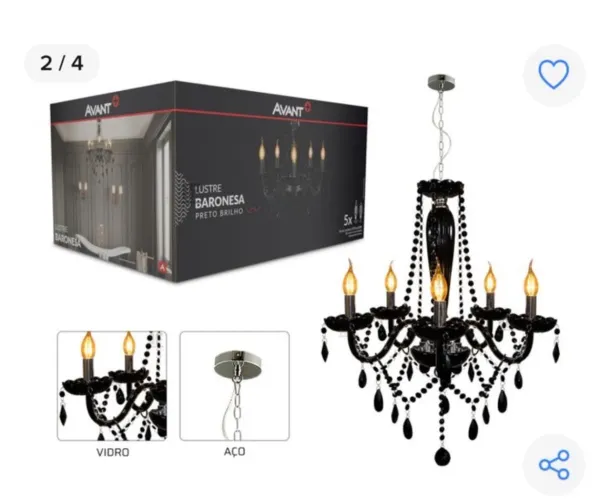 Lustre candelabro 