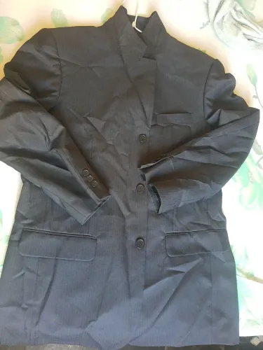 Blazer Social Masculino Preto com Listras
