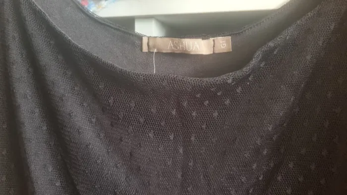 Vestido de renda preto Ashlua G1