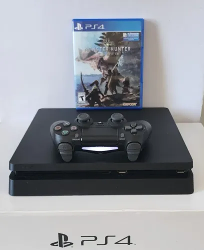 PS4 Slim 500GB + GARANTIA e Brinde. Temos Loja Física!!!
