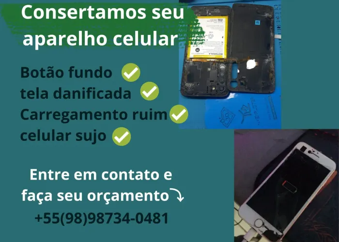 Assistência técnica, manutenção de celulares e tablets