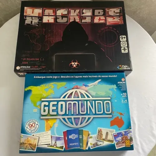 Jogos de Tabuleiro Hackers 10+ e Geomundo 9+