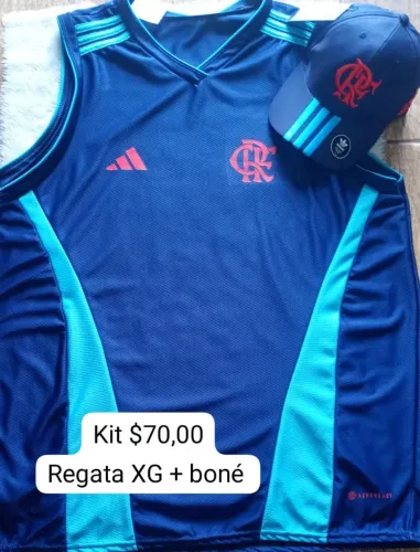 Kit Regata XG + boné Flamengo