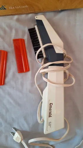 Secador de cabelo vintage Emerald Hot Air Comb