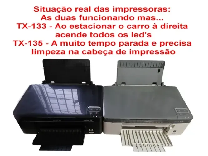 2 impressoras Epson + Cartuchos - Gentileza veja detalhes nas fotos!