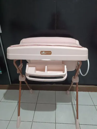 Banheira com Trocador Burigotto Rosa