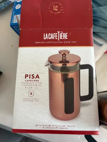 prensa francesa 8 xicaras cobre la cafetiere