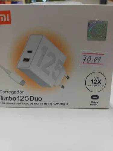 Carregador Turbo Xiomi 125 Duo