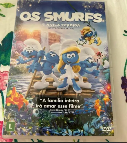 dvd os smurfes e a vila perdida, em ótimo estado. original.