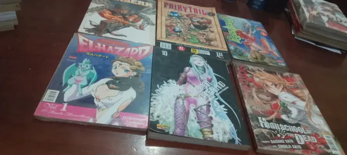 Coleção de 6 mangas raros e muito procurado como Berserk, Fairy Tail veja na descrição.