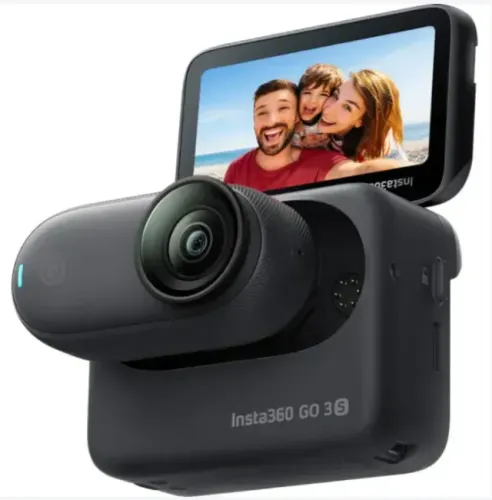 Câmera Insta360 Go 3S 128GB Black - Novíssima
