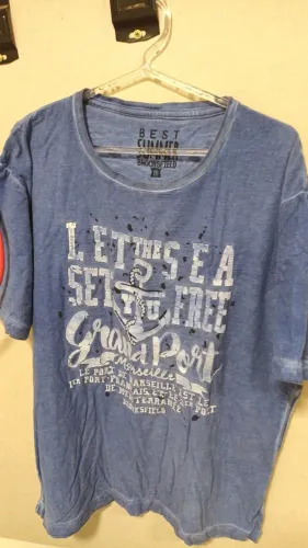 Blusa masculina azul tamanho 16