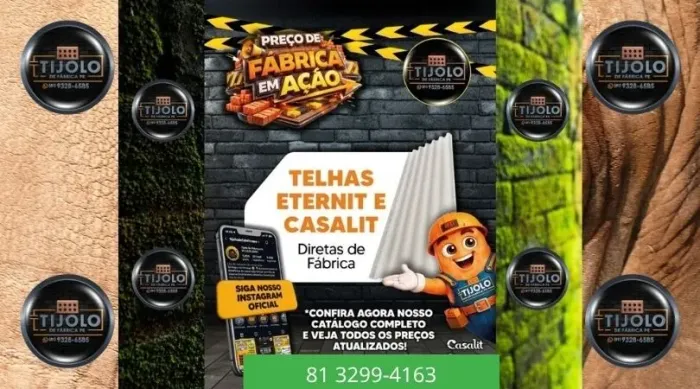 telha fibrocimento 5mm direto da distribuidora 