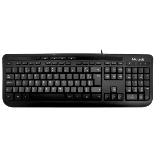 Teclado Microsoft Wired 600 ABNT2 USB Original Preto
