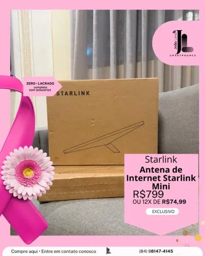 ANTENA DE INTERNET STARLINK MINI, LACRADO, EXCLUSIVO!