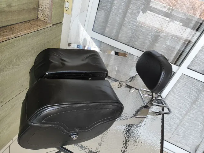 Kit Alforges, Sissy Bar e Bolha Harley Davidson Fat Boy 2018