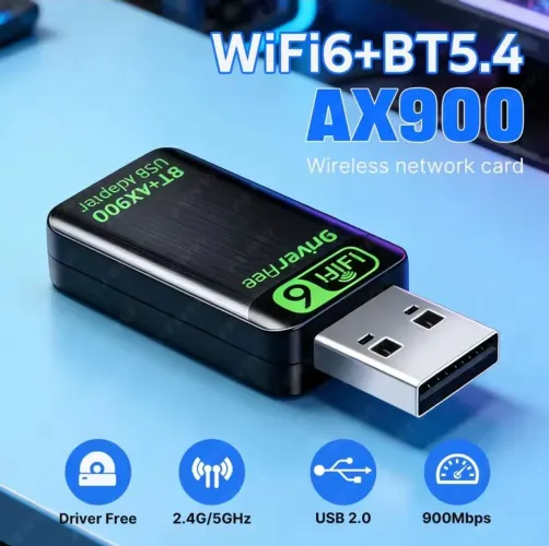 Adaptador Wi-Fi e Bluetooth