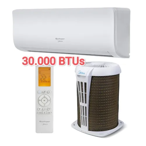 Ar Split Springer Midea 30.000 BTUs + Novo + Nota + Garantia+ Cartão 12x!!