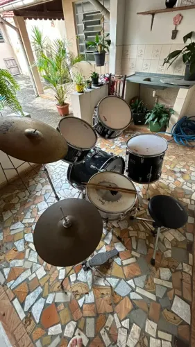 Bateria Acústiva Peace Preta